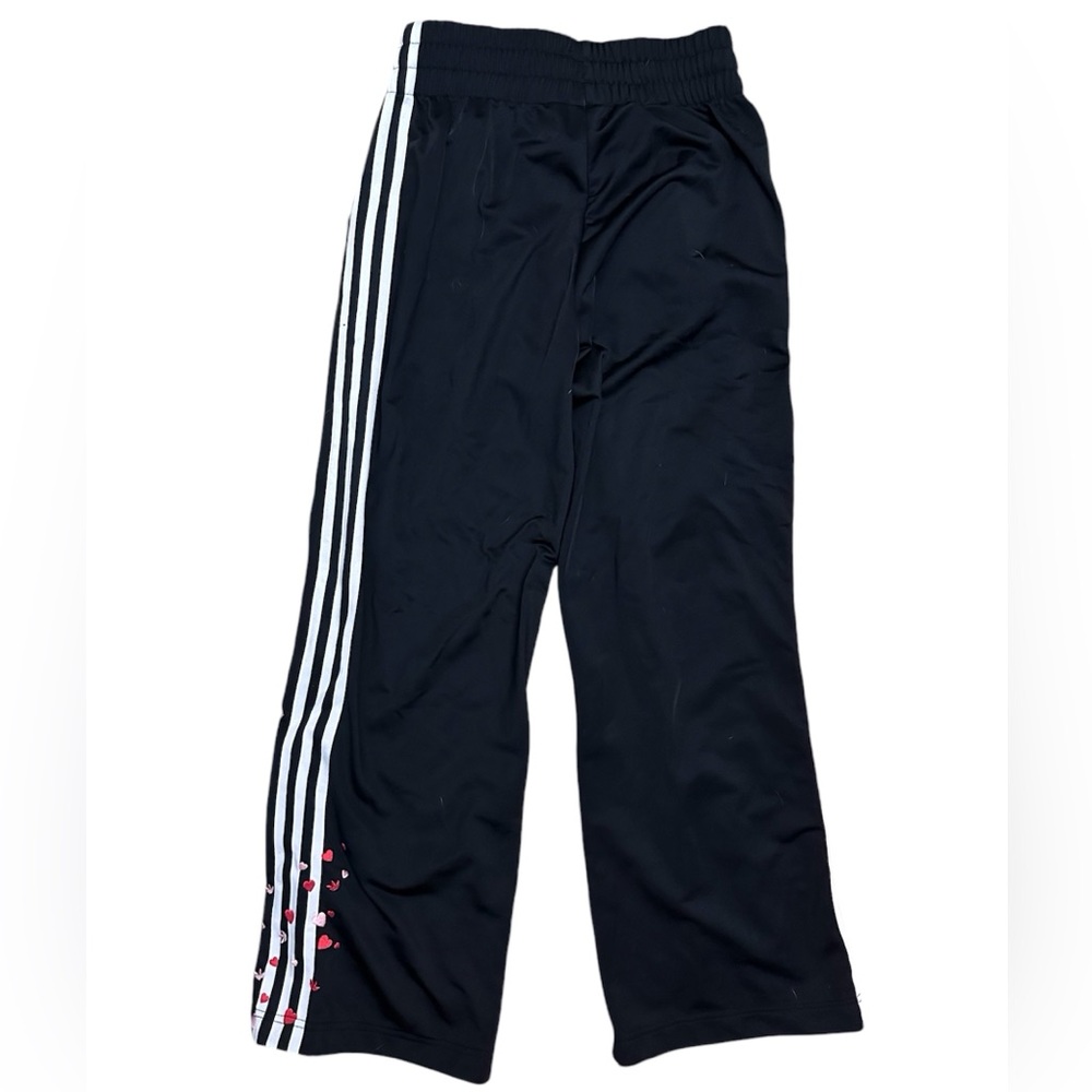 adidas Black Track Pants with White Stripes - Picture 3 of 6